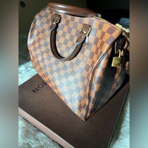 Louis Vuitton Speedy NM 30 Damier Ebene Canvas Handbag N41364